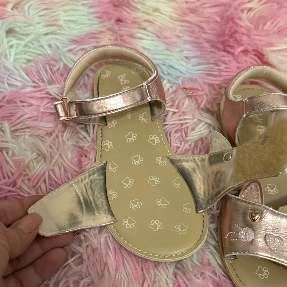 Self Esteem Metallic Pink Kids Sandals